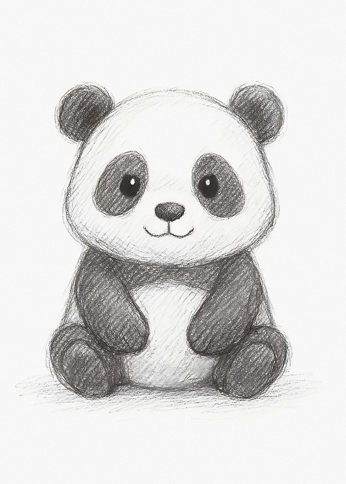 Cute Panda Drawing