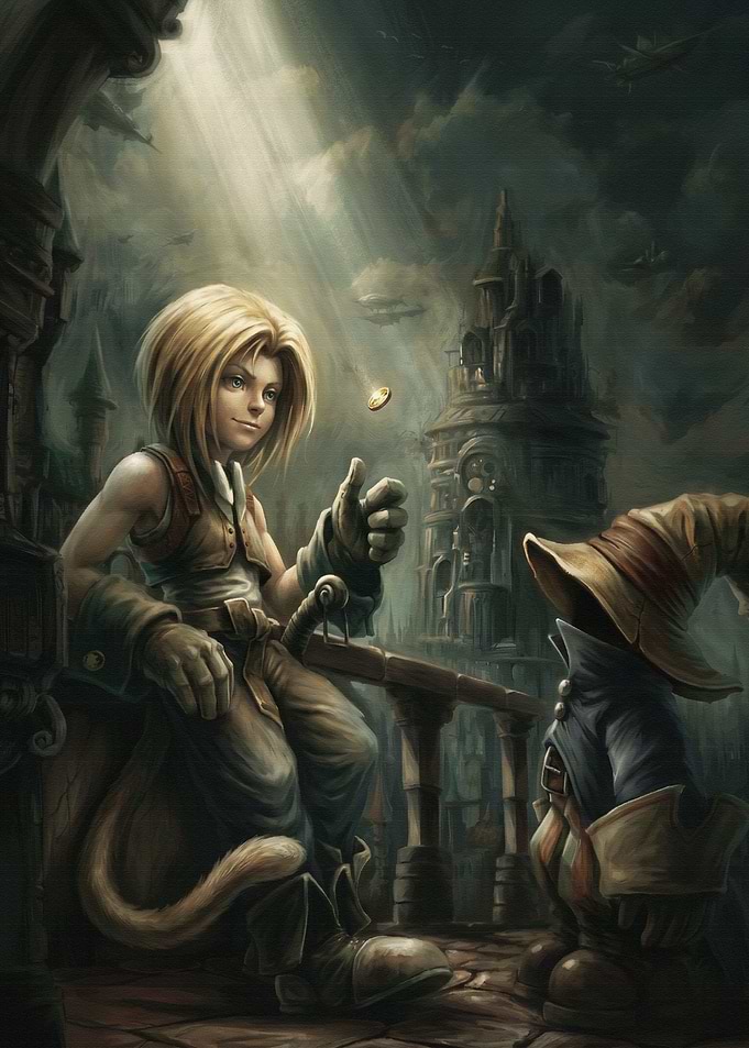 Vivi and Zidane from Final Fantasy IX