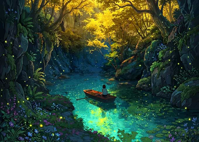 Enchanting Forest River Boat Ride