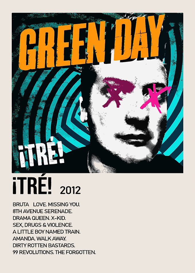 Green Day ¡Tre! Album Poster
