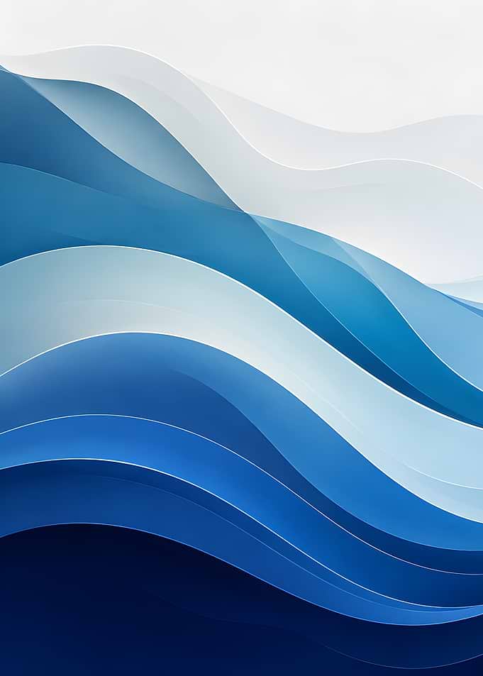 Abstract Blue Waves Background