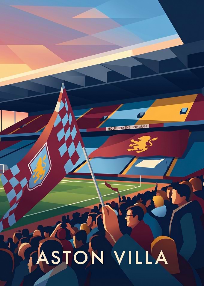 Aston Villa Football Stadium Crowd