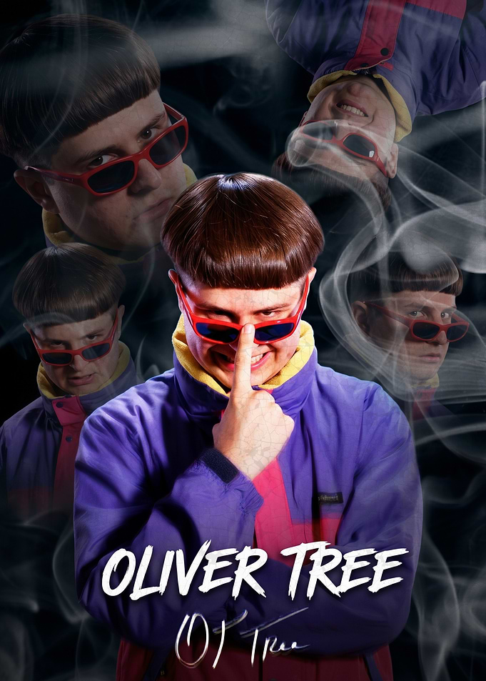 Oliver Tree Collage with Text