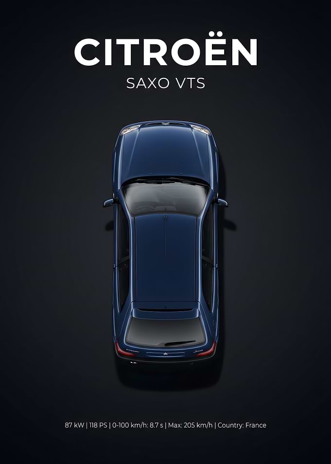 Citroën Saxo VTS Top View