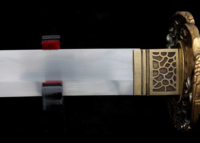 Close-up of a Japanese Katana blade