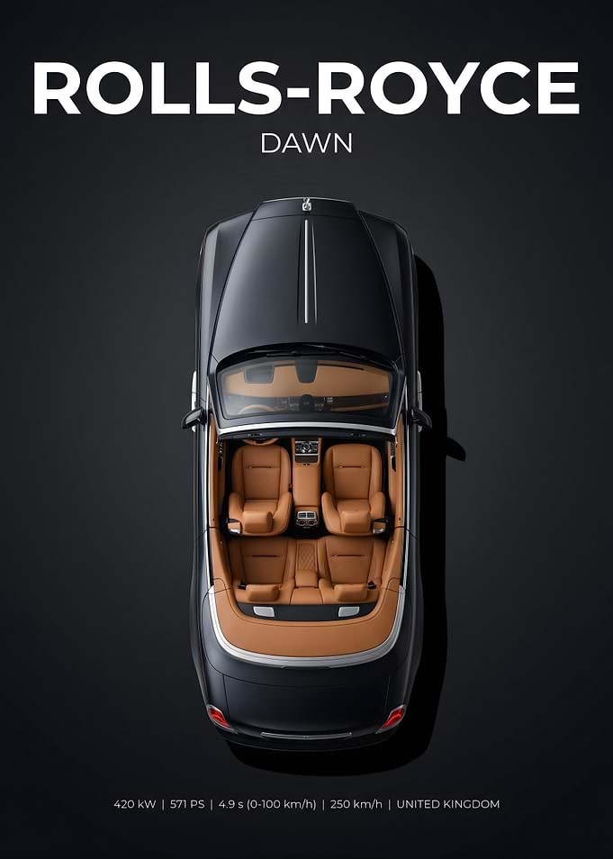 Rolls-Royce Dawn Top View