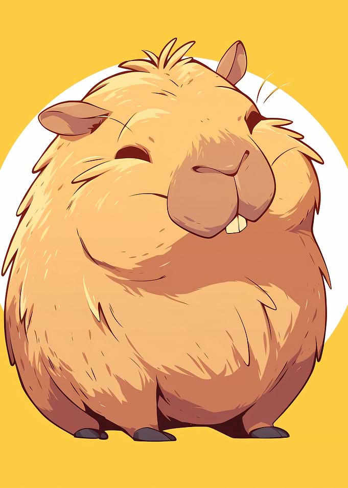 Cute Capybara Illustration