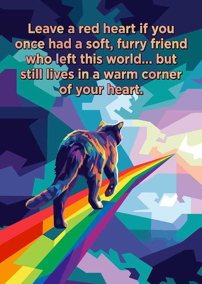 Cat Walking on Rainbow Bridge