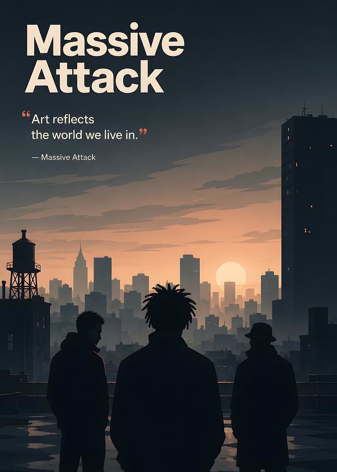 Massive Attack Quote Art