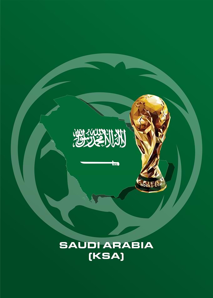 Saudi Arabia World Cup Trophy Map