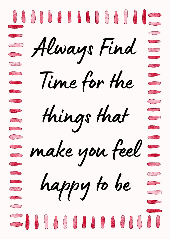 Inspirational Quote with Watercolor Border
