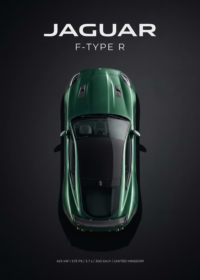 Jaguar F-Type R Top View