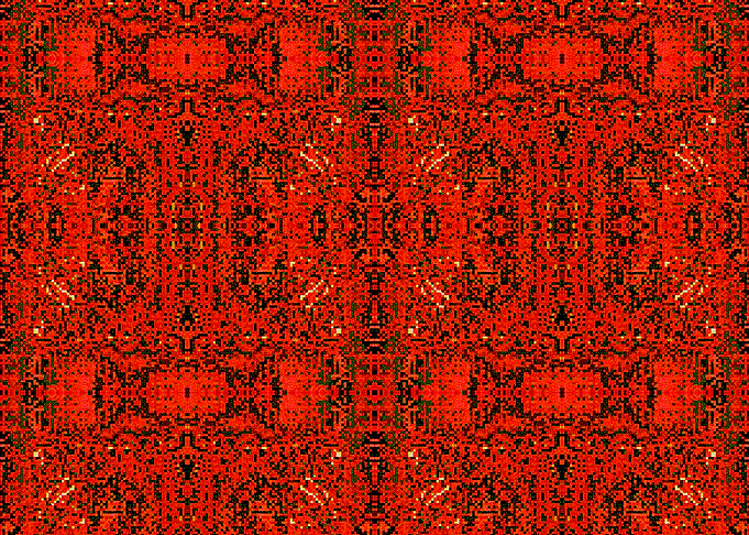 Red and Black Abstract Pattern