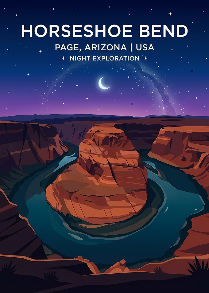 Horseshoe Bend Night Exploration