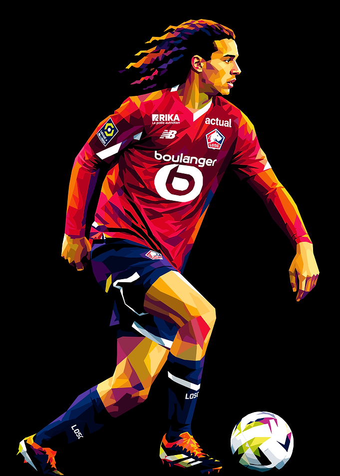 Football Player in Pop Art Style