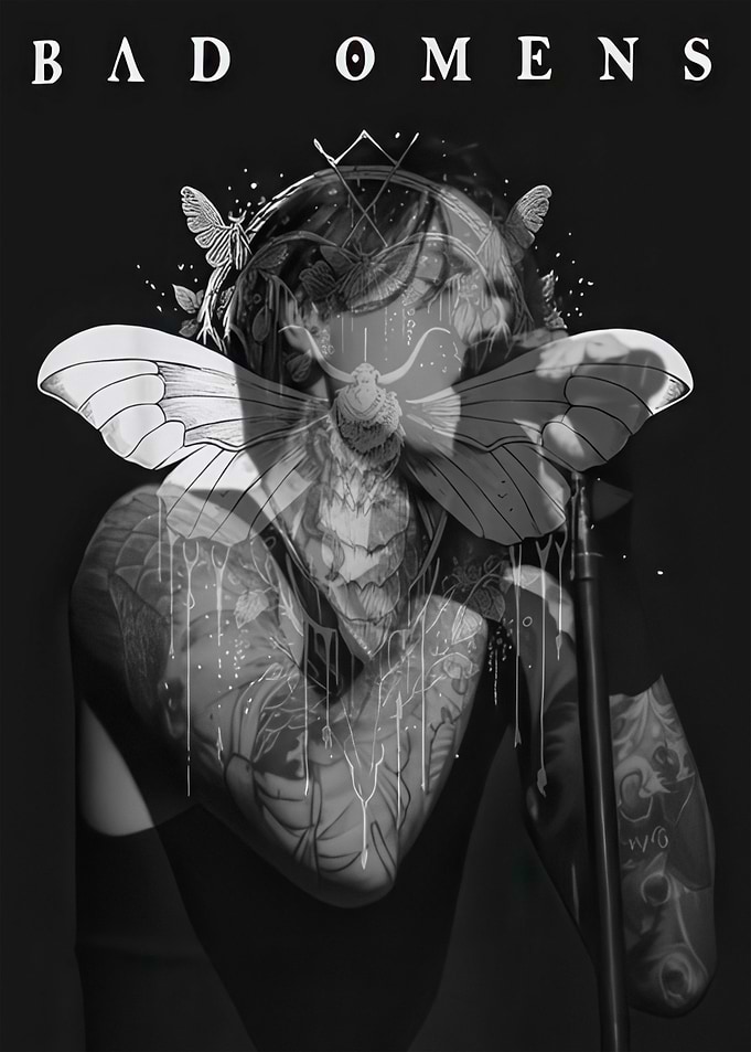 Bad Omens Moth Artwork