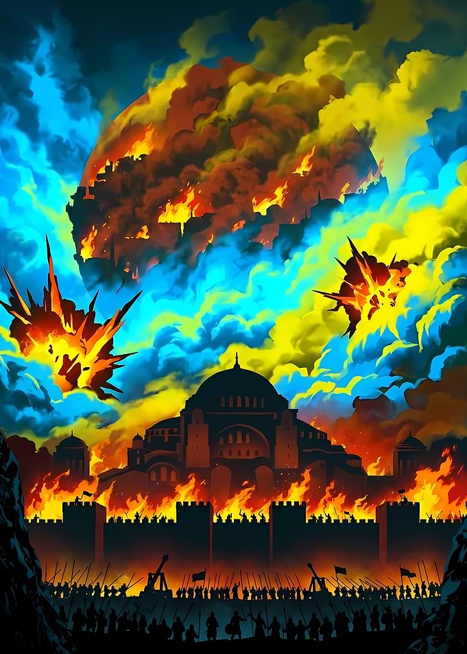 City Under Siege and Fire