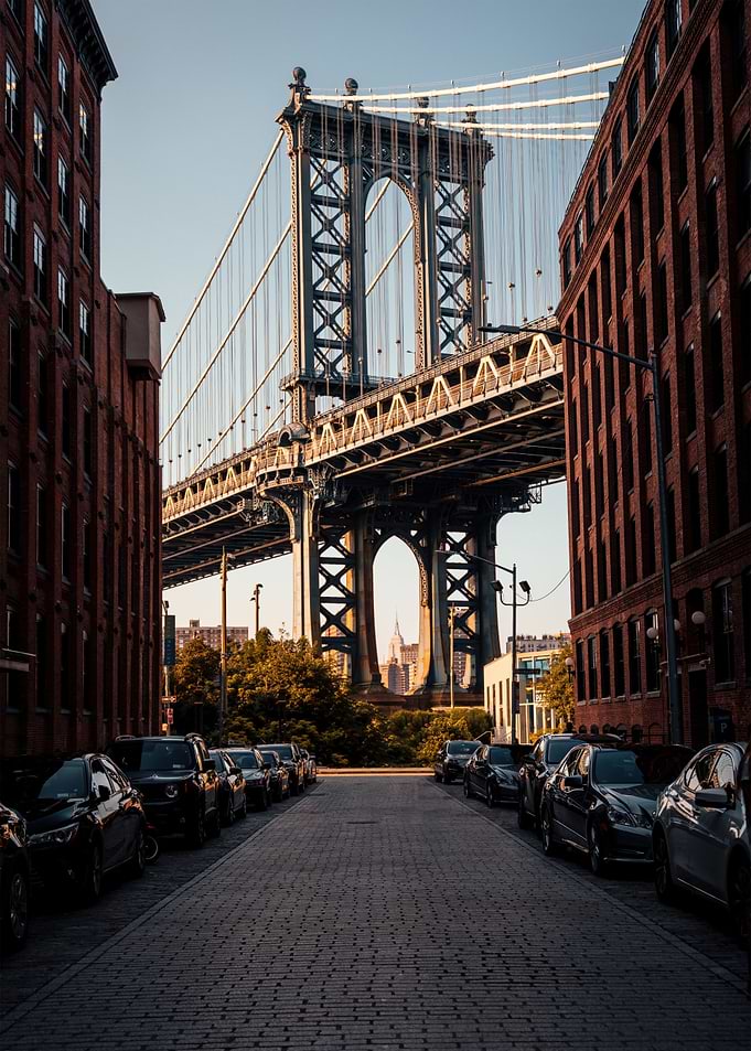Manhattan Bridge View from Brooklyn Street