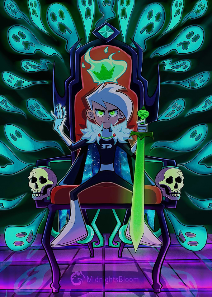 Danny Phantom on a Throne