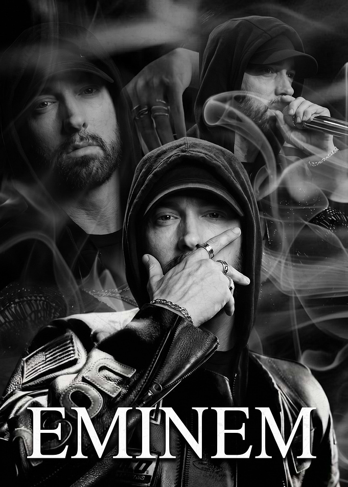 Eminem Collage with Smoke Effect