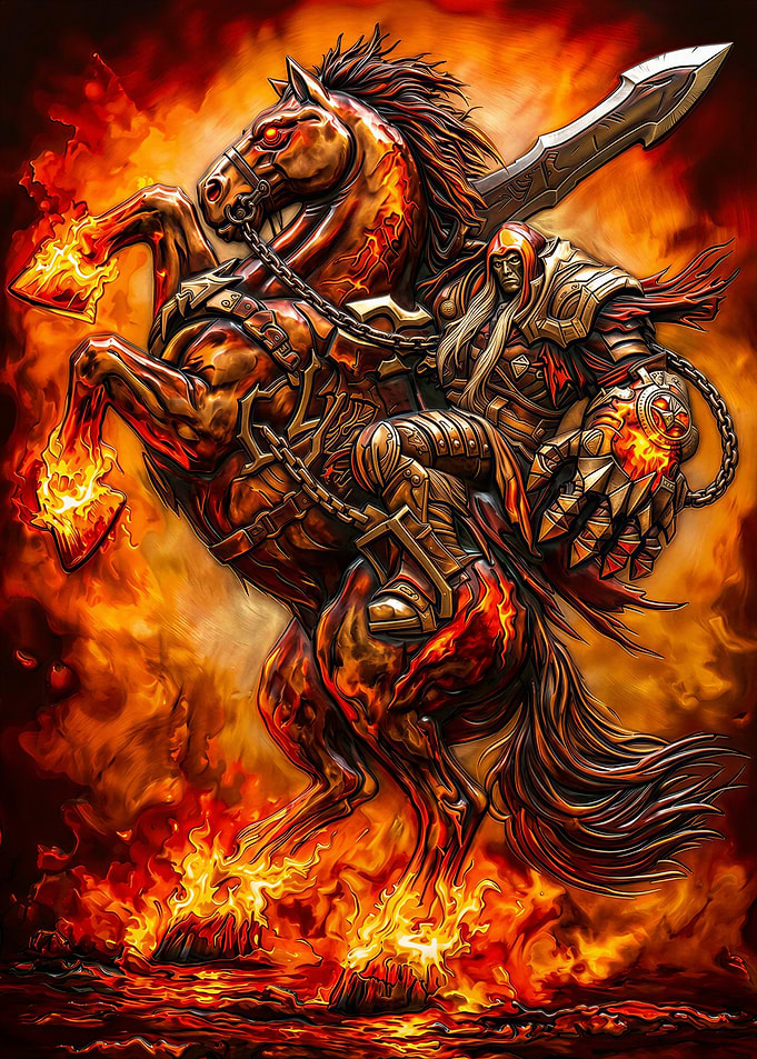 Fiery Horseman of the Apocalypse