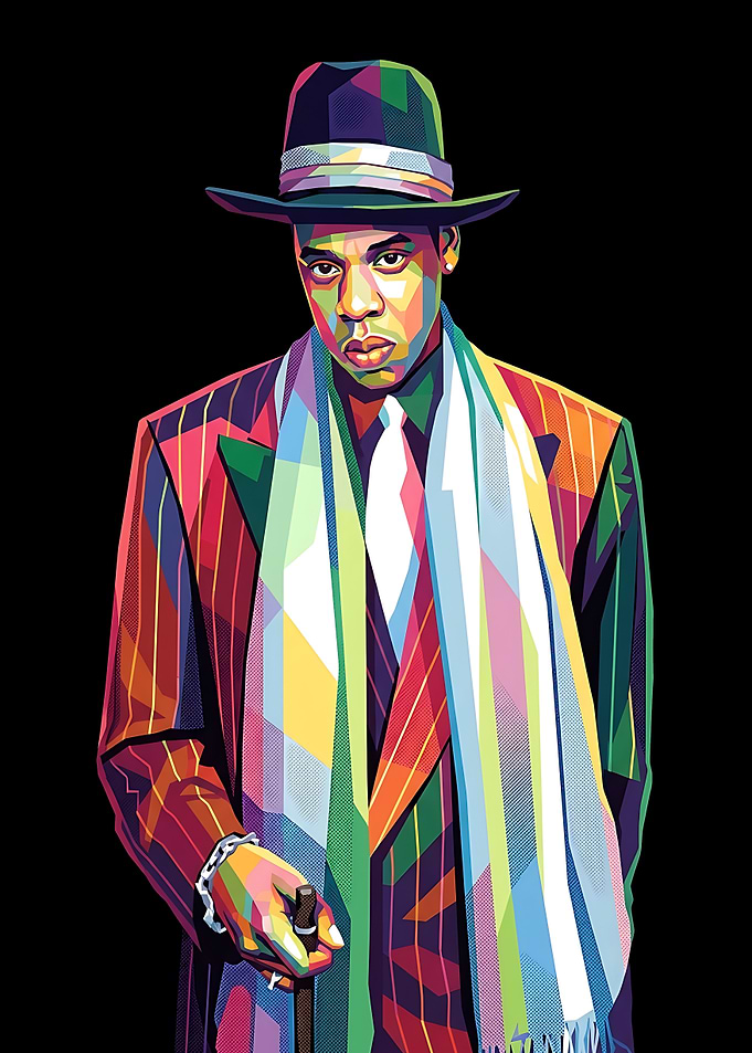 Jay-Z Pop Art Portrait