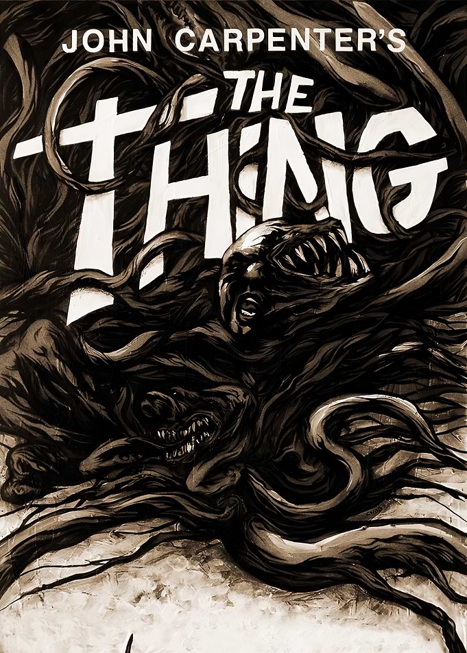 John Carpenter's The Thing : Sepia Toned Poster