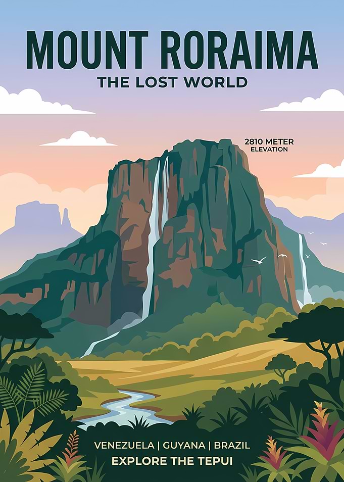 Mount Roraima The Lost World Poster
