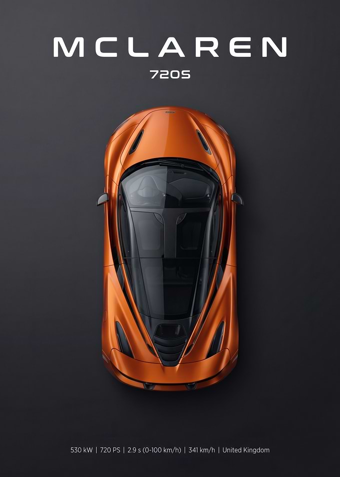 McLaren 720S Top View