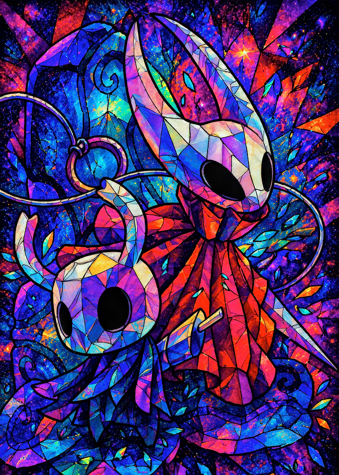 Hornet and Knight Stained Glass Art