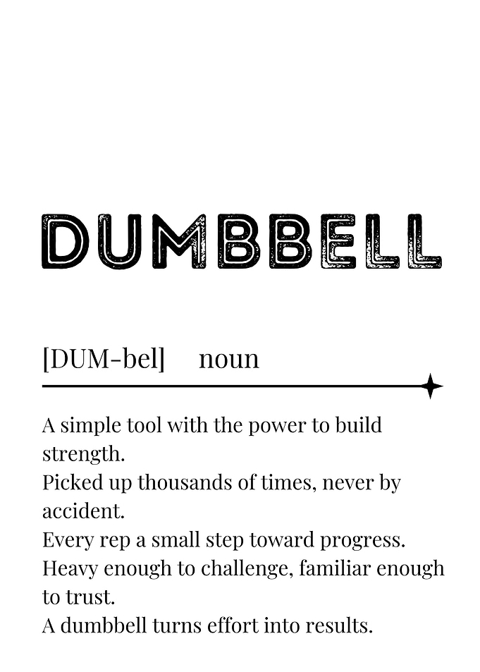 Dumbbell Definition Art