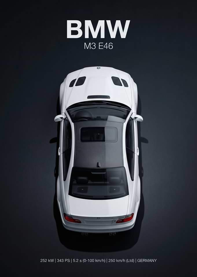 BMW M3 E46 Top View