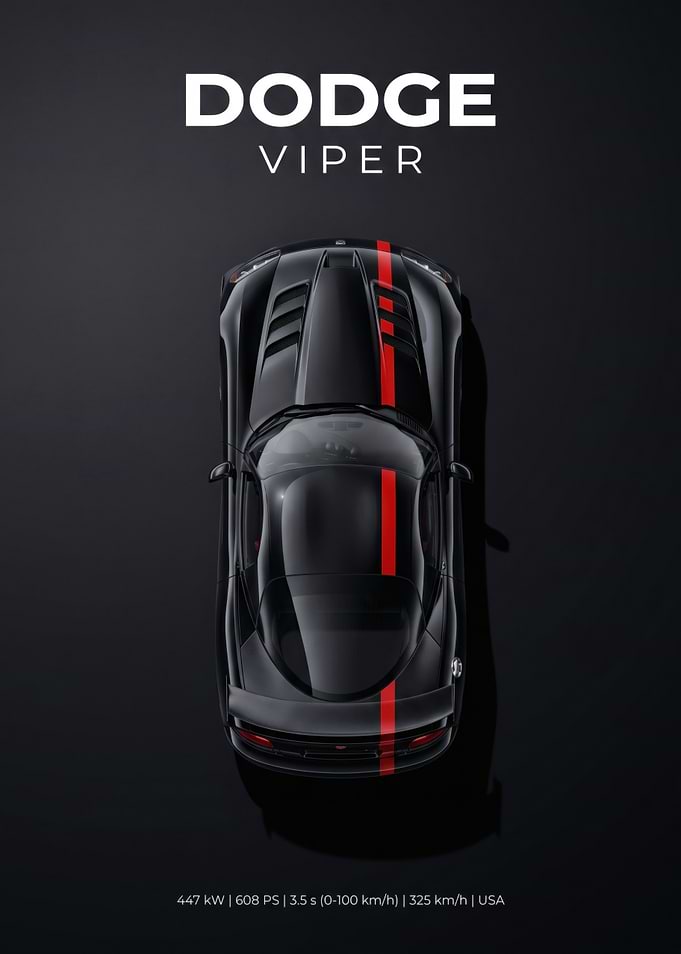 Dodge Viper Top View