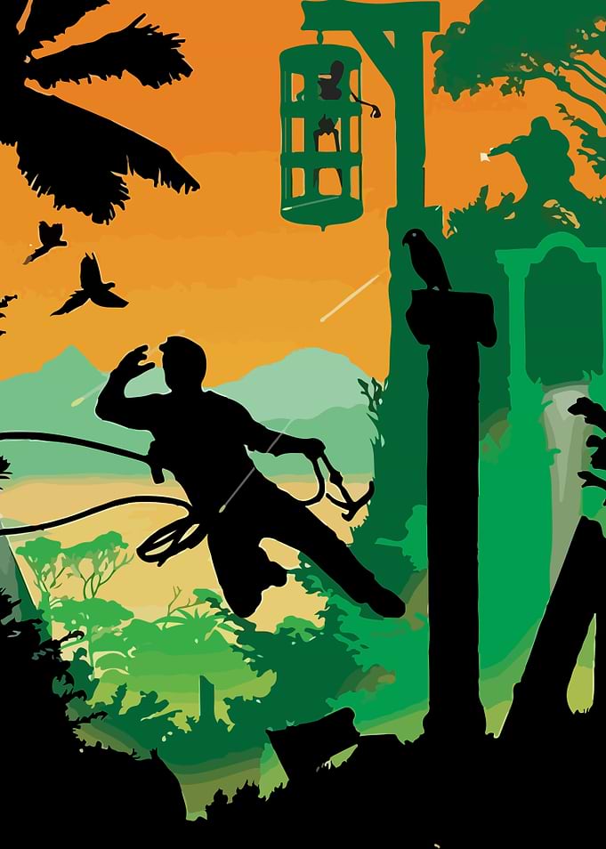 Jungle Adventure Silhouette