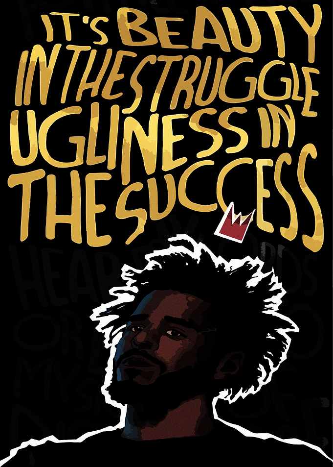 J. Cole Inspirational Quote Art
