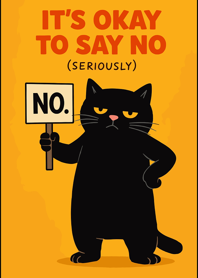 Black Cat Says No