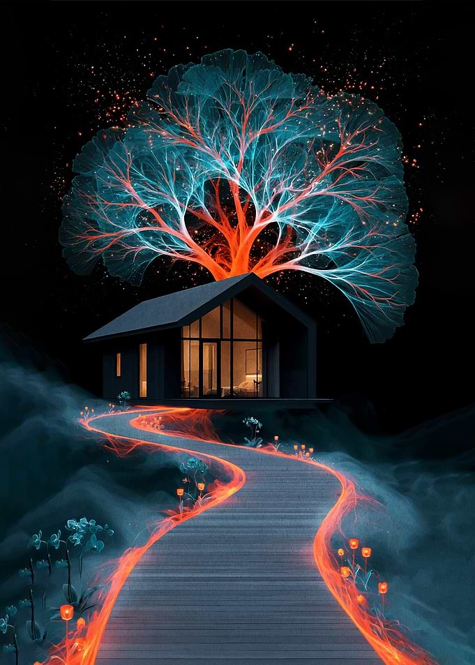 Mystical Treehouse Path