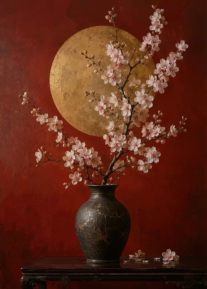 Cherry Blossoms in a Vase