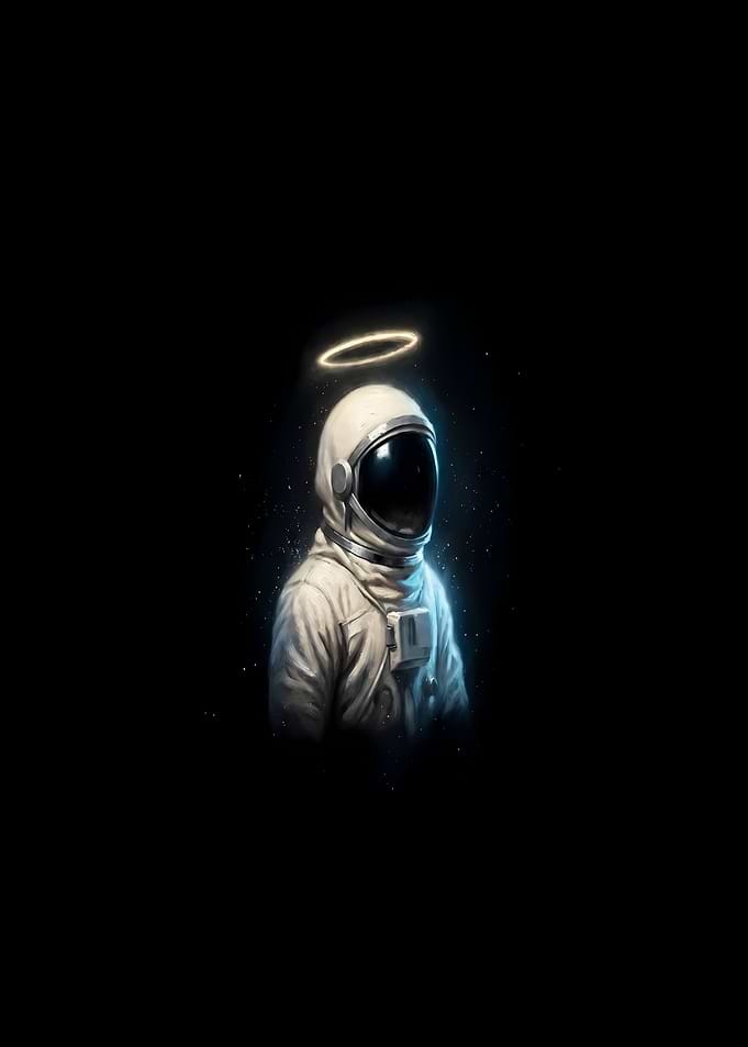 Astronaut with Halo