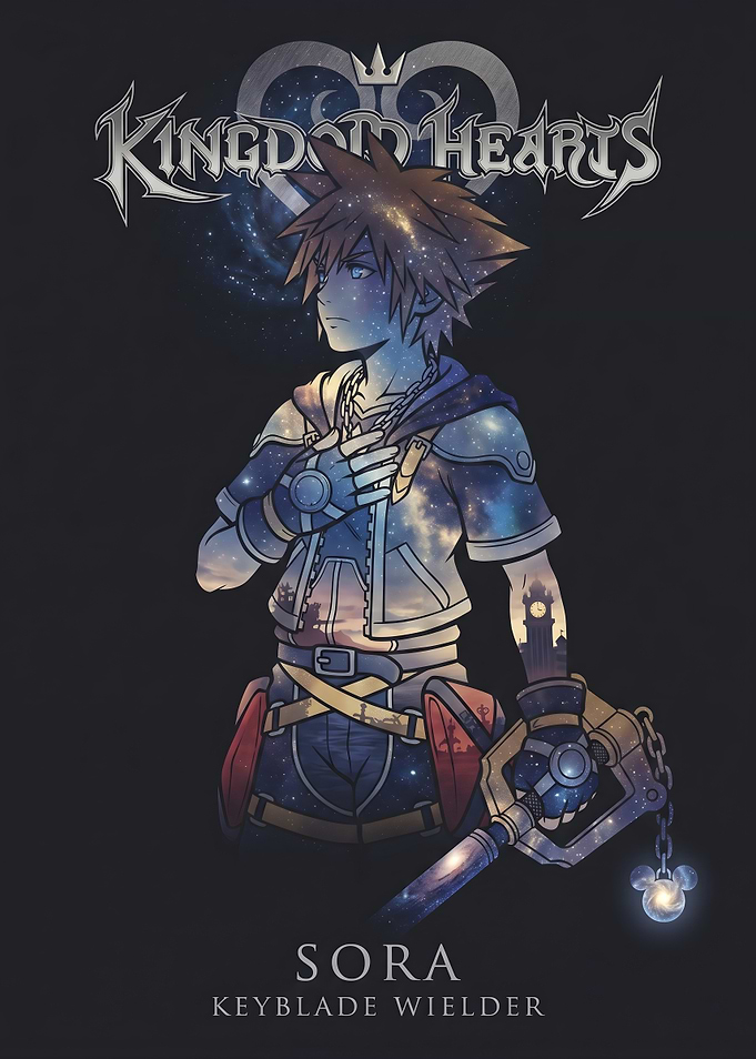 Sora Kingdom Hearts Galaxy Art