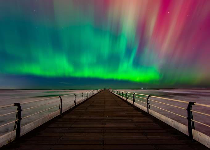 Aurora Borealis over Saltburn-by-the-Sea