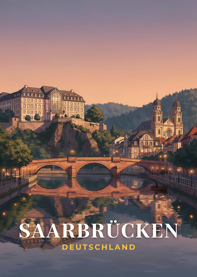 Saarbrücken Deutschland Cityscape