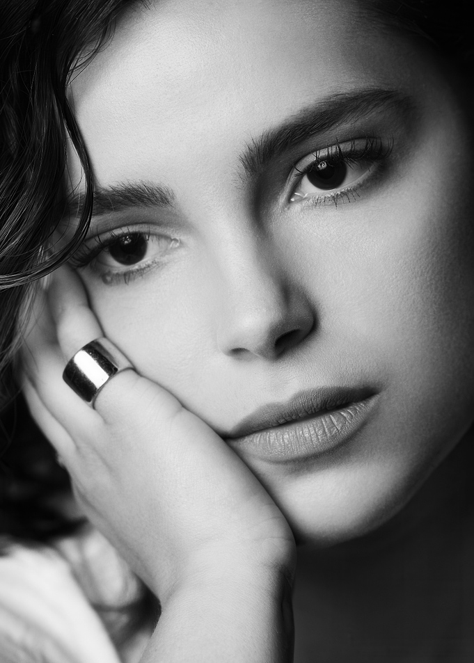 Close-up of a woman's face