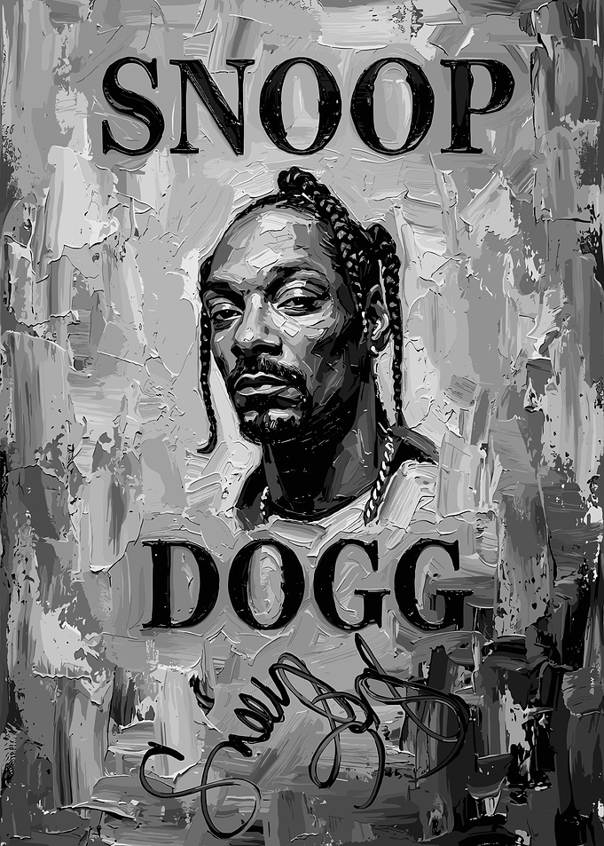 Snoop Dogg Portrait Painting