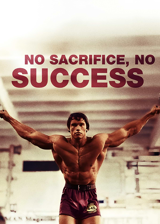 Arnold Schwarzenegger No Sacrifice No Success Gym Motivation