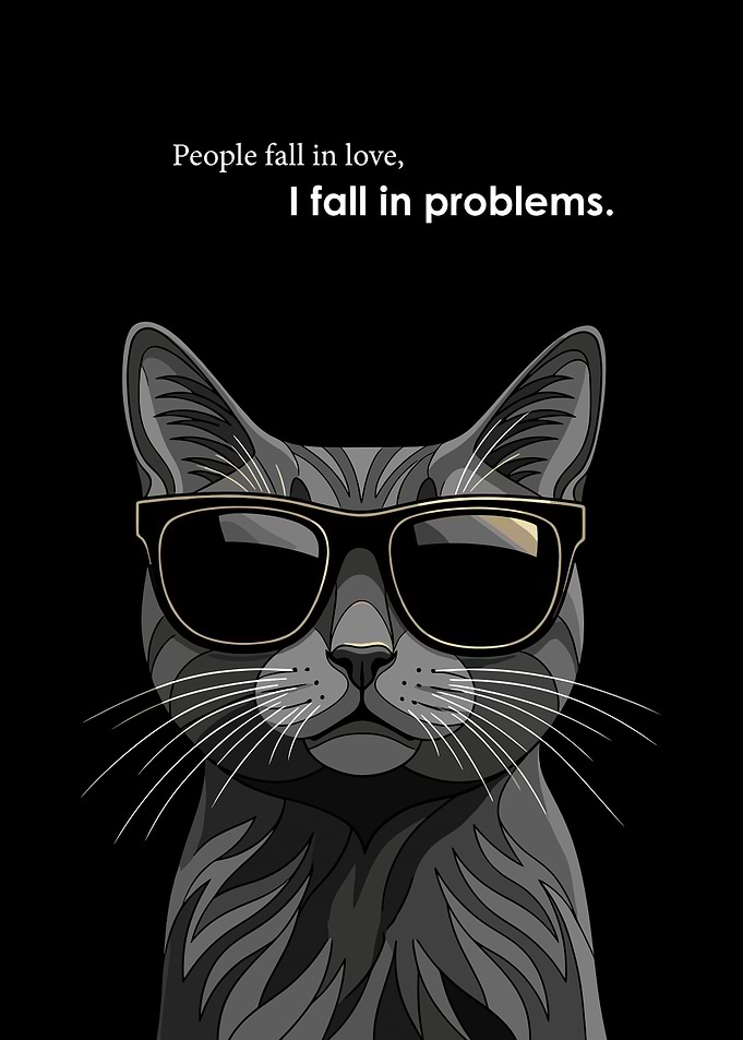 Cool Cat with Sunglasses
