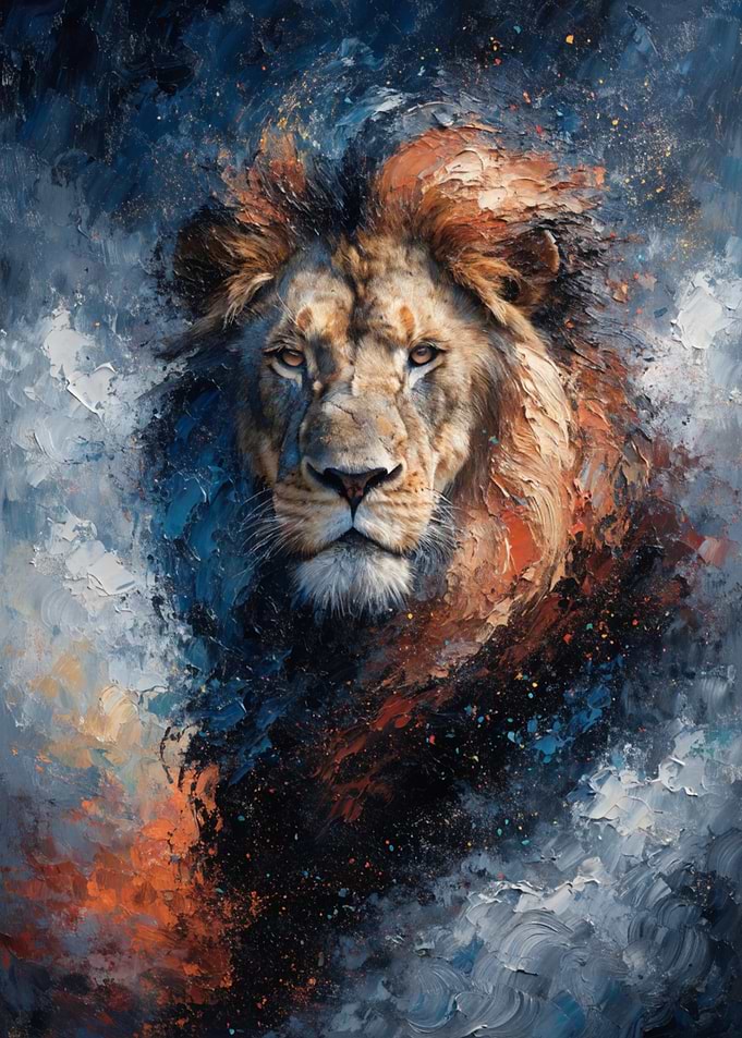 Majestic Lion Portrait