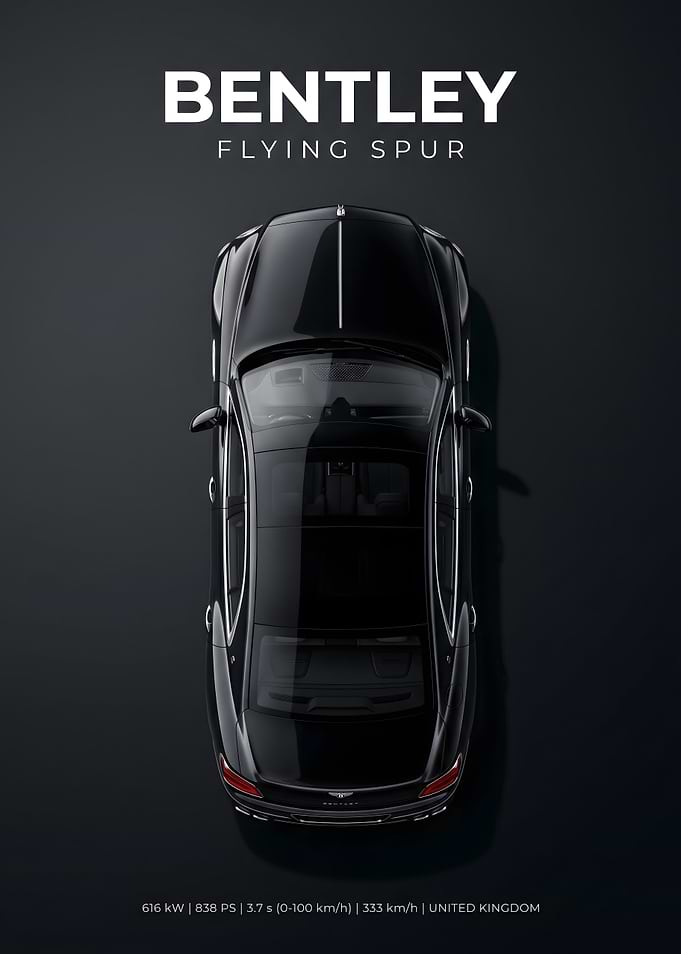 Bentley Flying Spur Top View