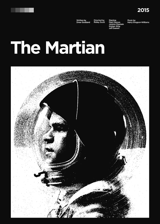 The Martian Minimalist Poster