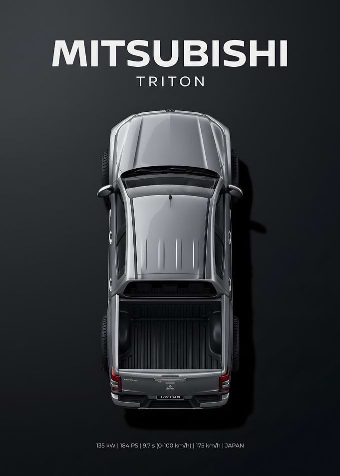 Mitsubishi Triton Top View